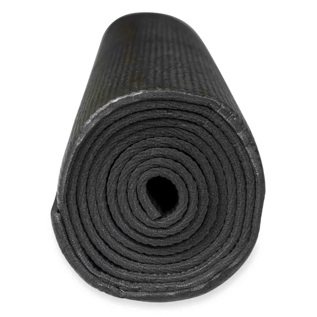 ASG Yogamåtte sort skridsikker 4mm (173x61cm) vaskbar