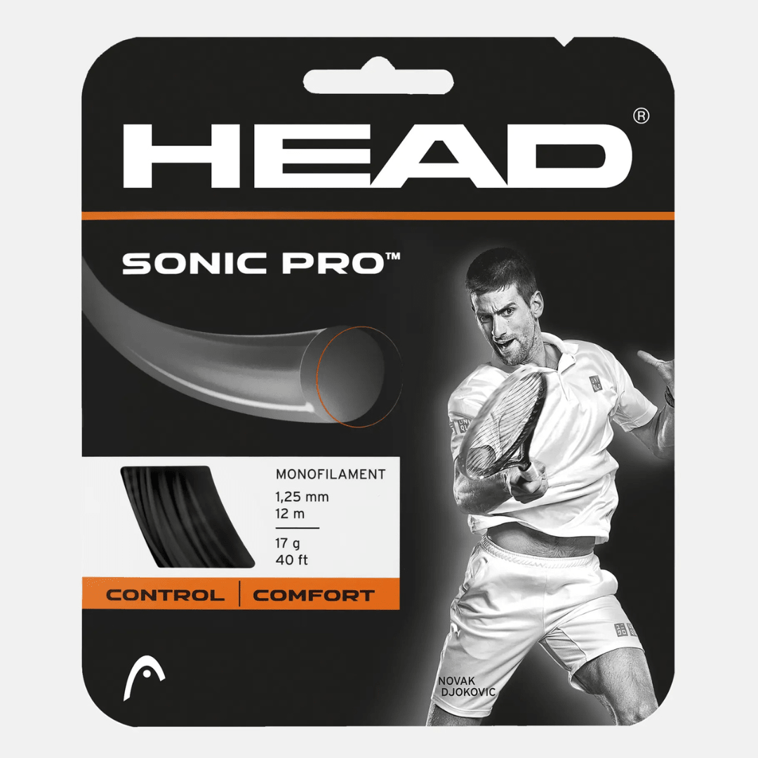 Head Sonic Pro 12m strengesæt 1,25 mm sort