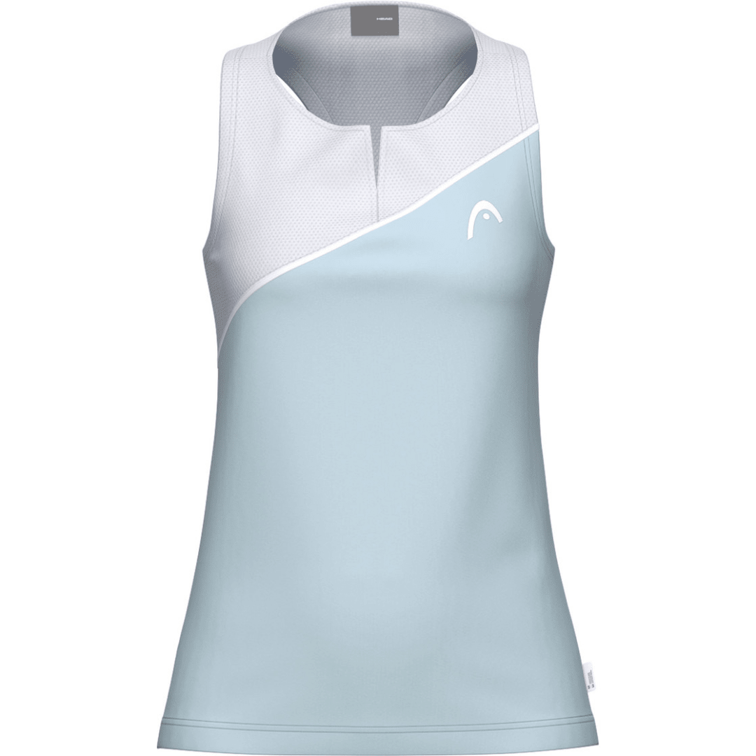 Head Spirit Tank Top Women Light Blue-White träningslinne tennis & padel