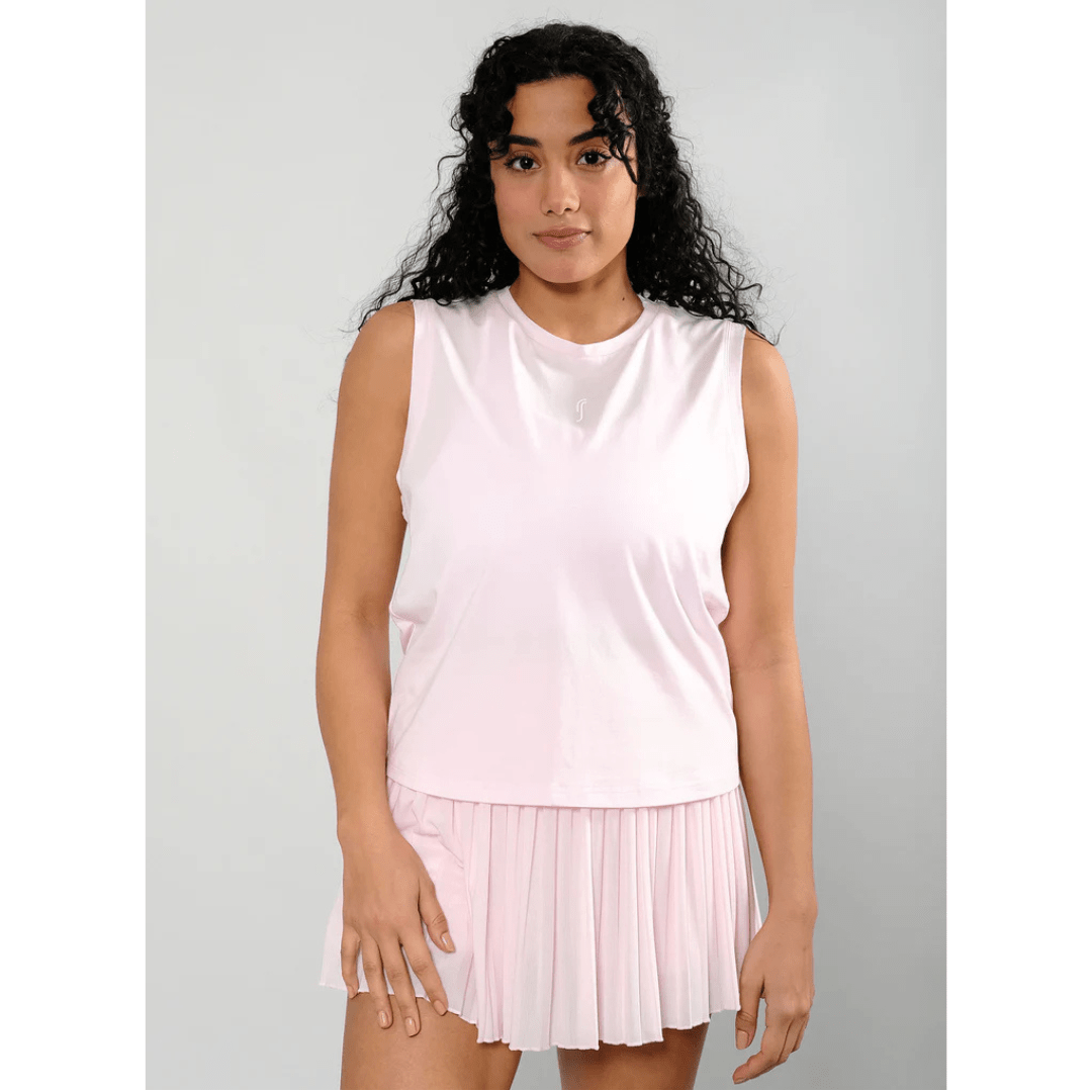 RS Women's Paris Relaxed Tank Light Pink träningslinne tennis & padel