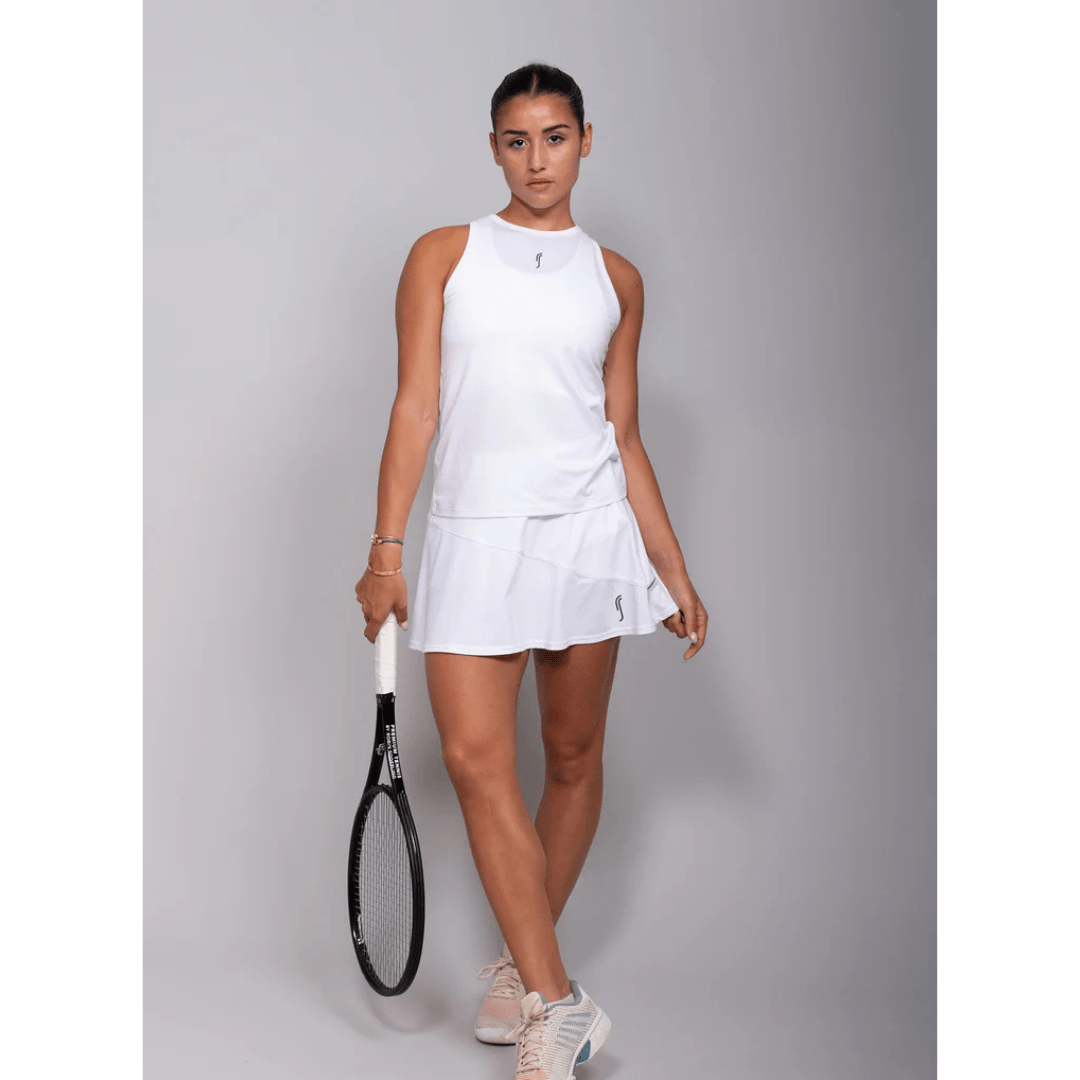 RS Women's Performance Tank Mesh white/deep blue training tank top tennis & padel