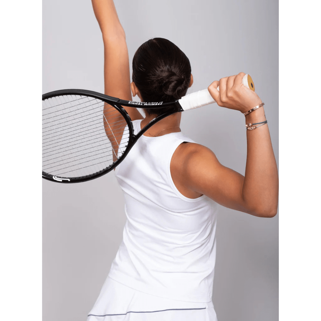 RS Women's Performance Tank Mesh white/deep blue training tank top tennis & padel