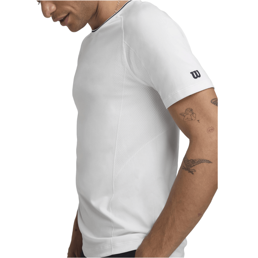 Wilson Men Team Seamless Crew Bright White t-shirt tennis & padel