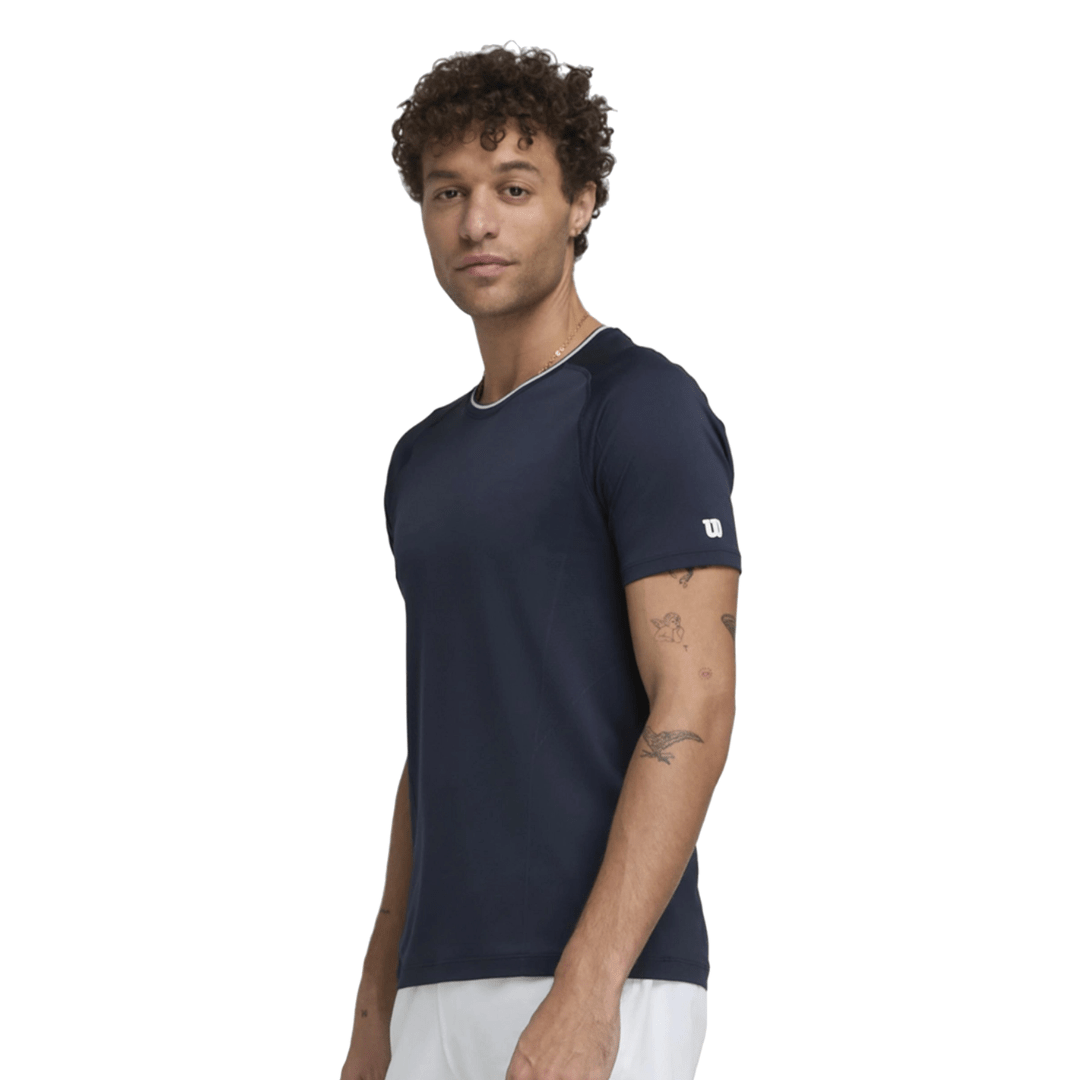 Wilson Men Team Seamless Crew Classic Navy t-shirt tennis & padel