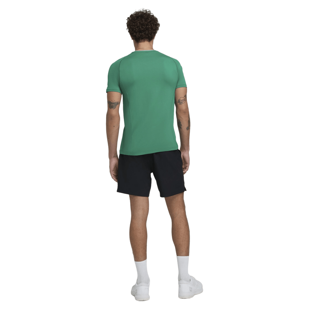 Wilson Men Team Seamless Crew Courtside Green t-shirt tennis & padel