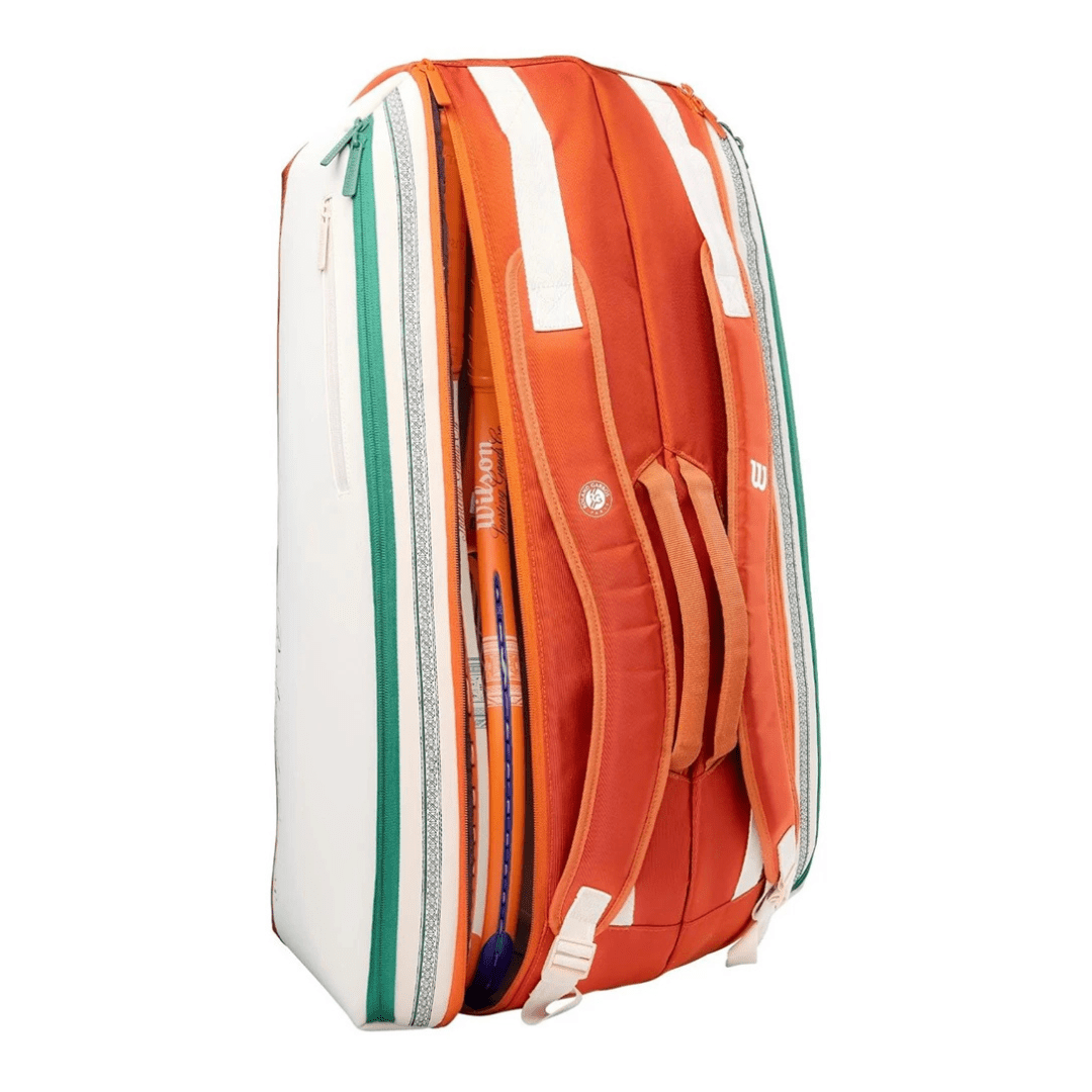 Wilson Roland Garros 2026 9-pack Racket Bag Cream tennis bag
