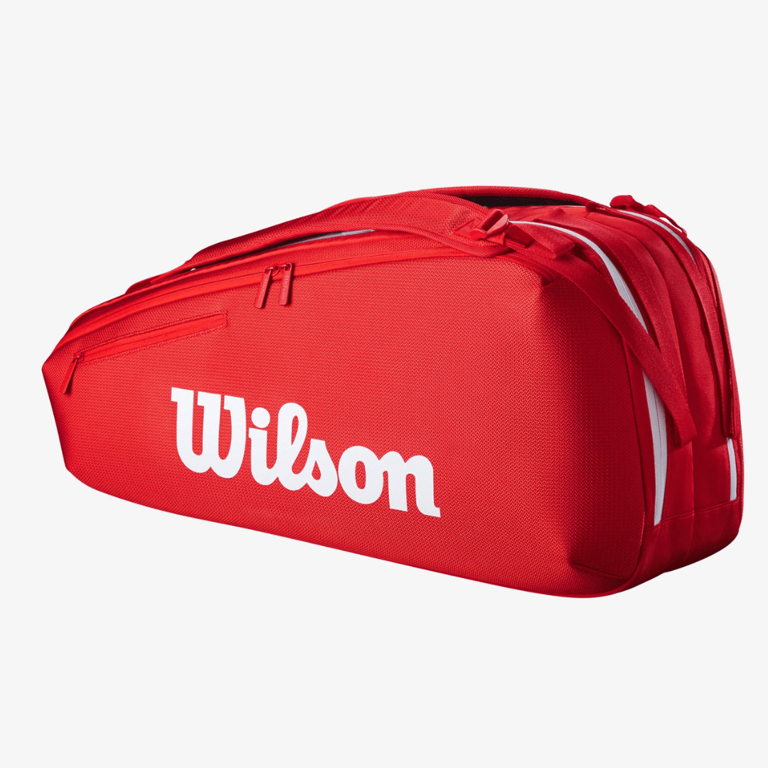 Wilson Super Tour 6-pack Wilson Red 2025 red tennis racket bag
