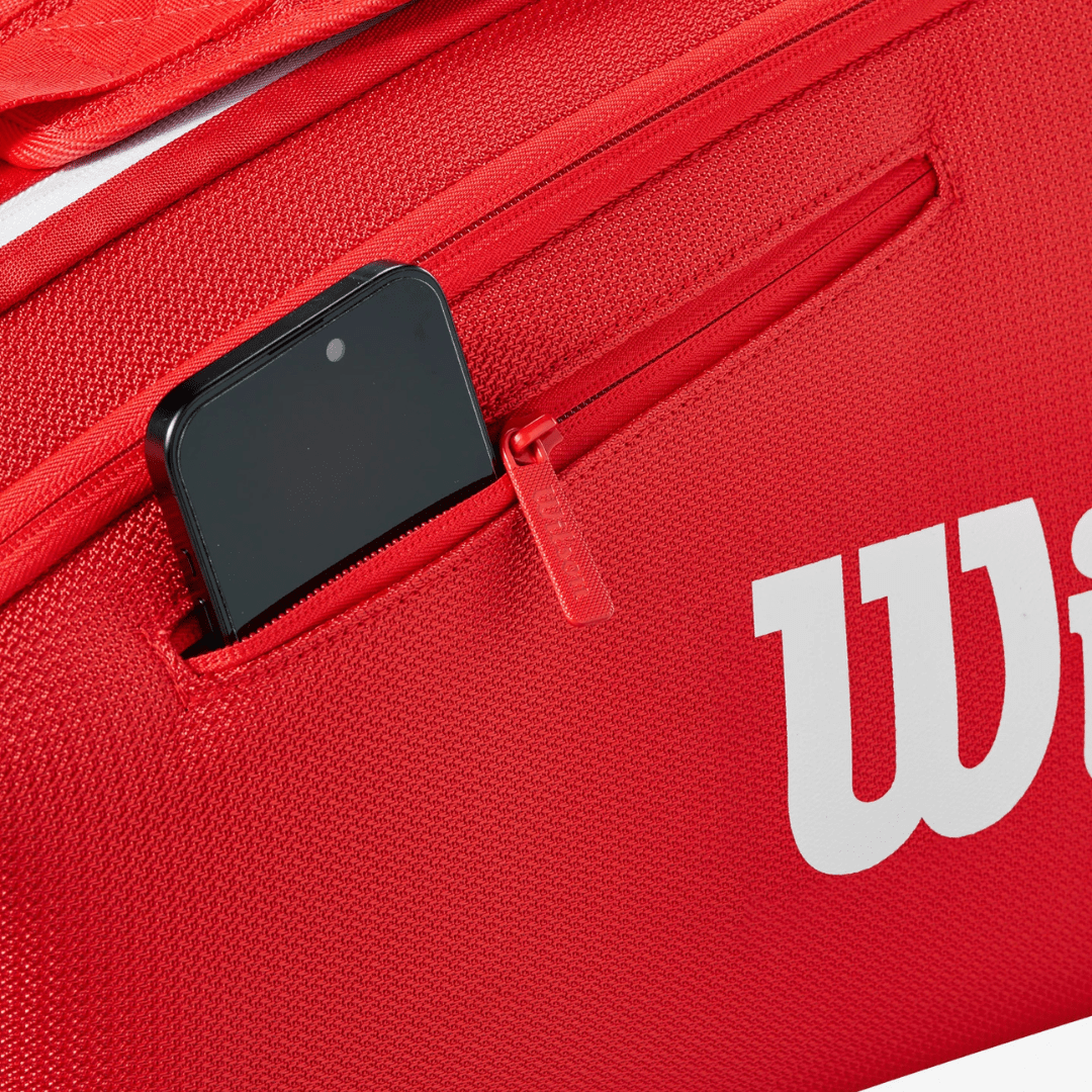 Wilson Super Tour 6-pack Wilson Red 2025 röd tennisväska