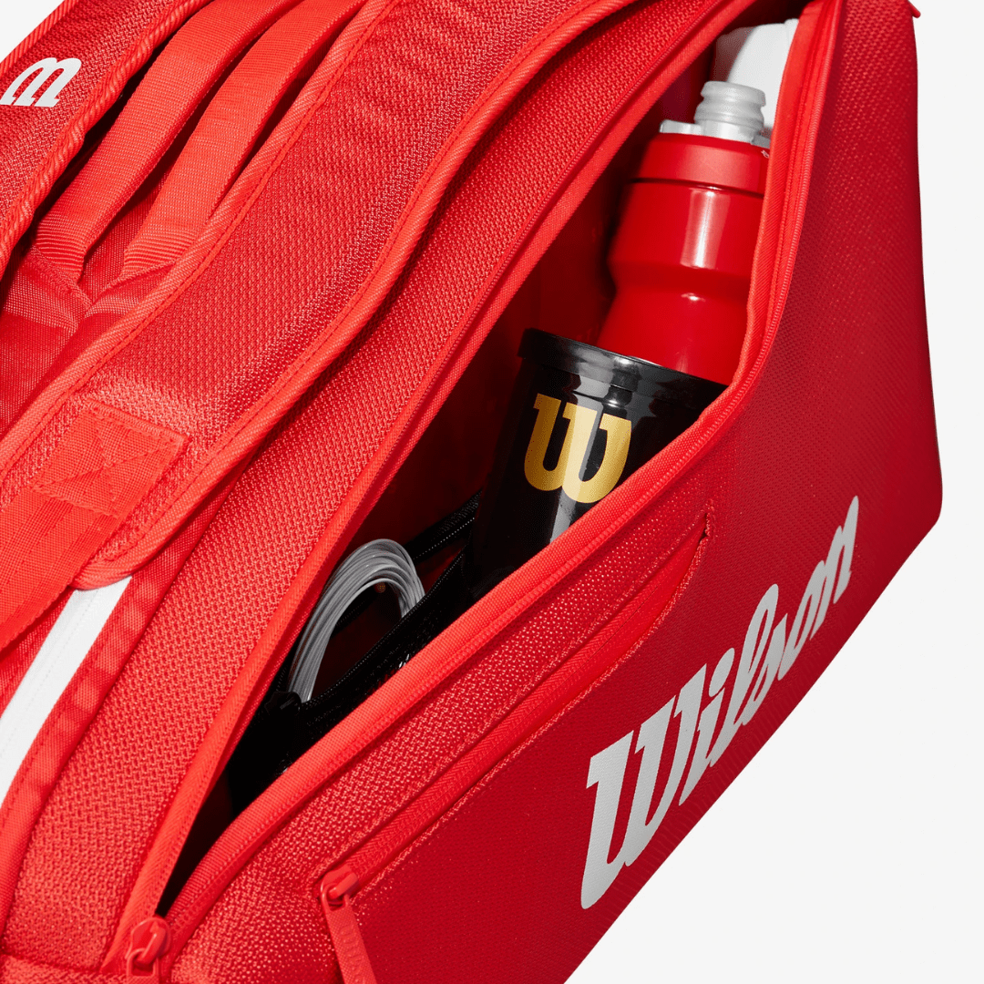 Wilson Super Tour 6-pack Wilson Red 2025 röd tennisväska