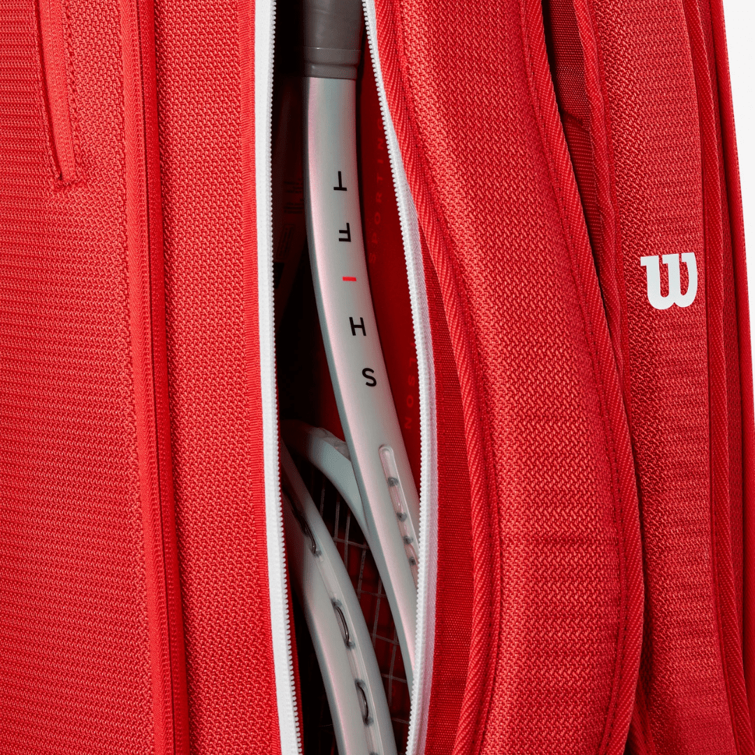 Wilson Super Tour 6-pack Wilson Red 2025 röd tennisväska
