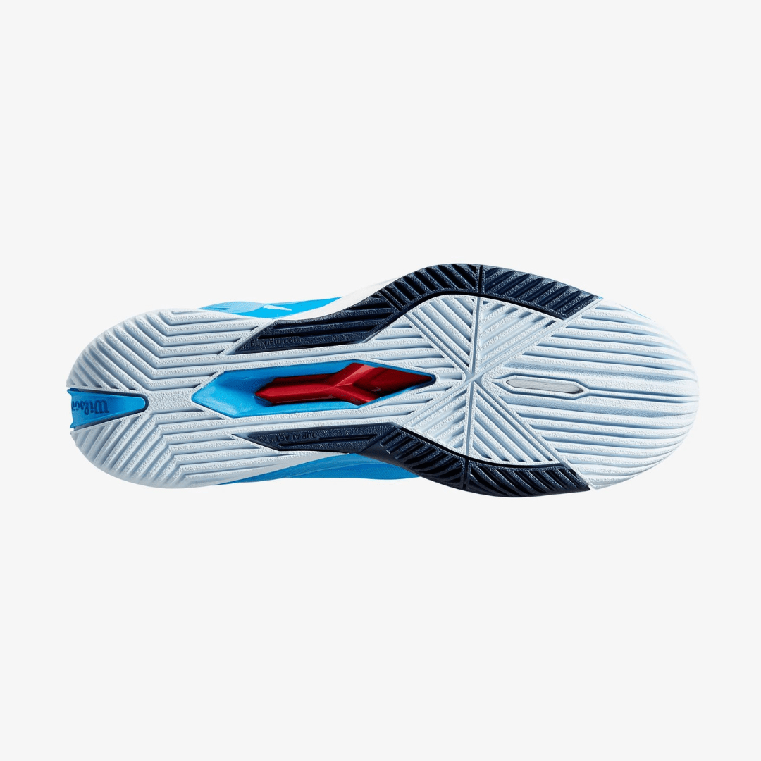 Wilson Rush Pro 4.0 all court tennis shoes men french blue / white / navy blazer