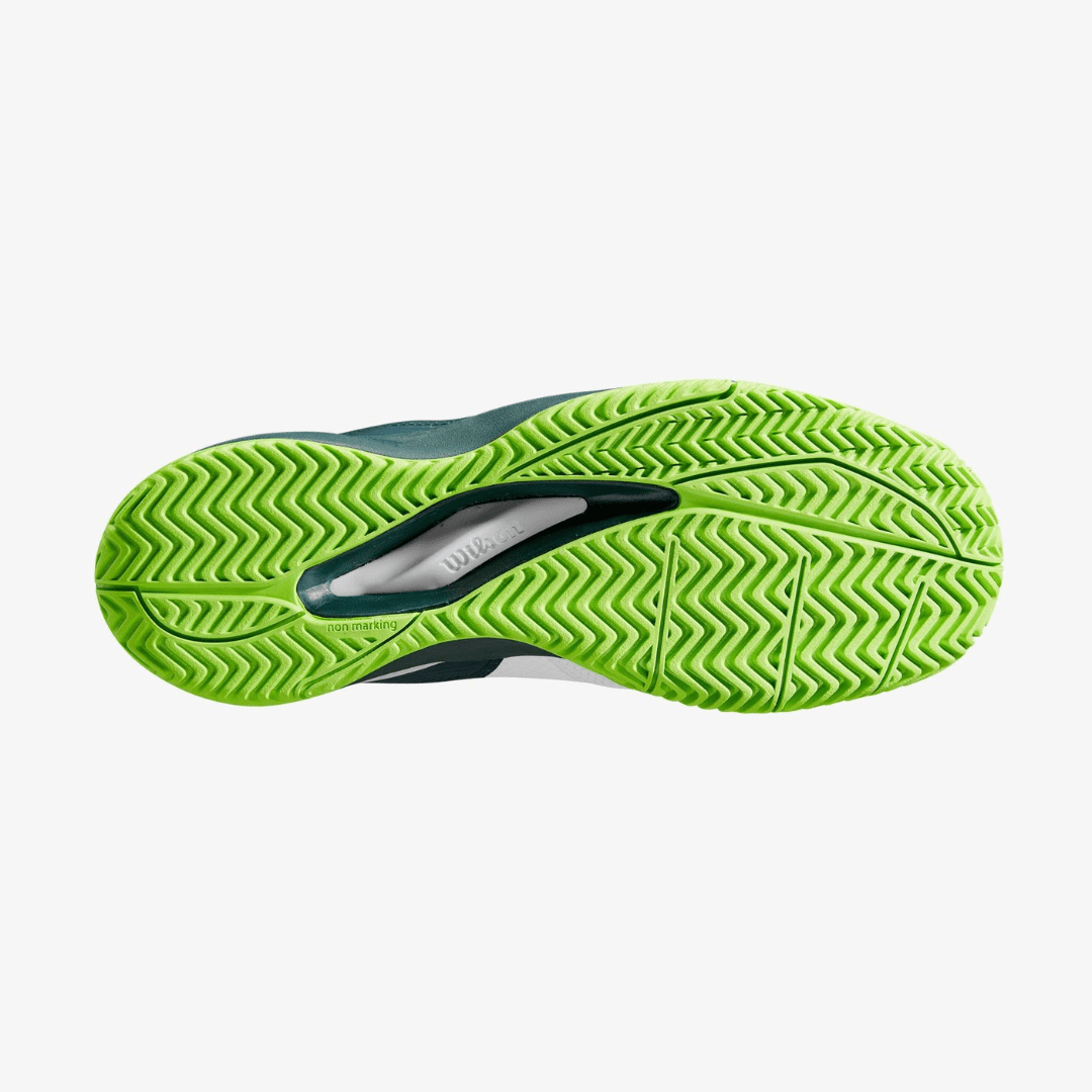 Wilson Rush Pro Ace all court tennis shoes men white / ponderosa pine / jasmine green