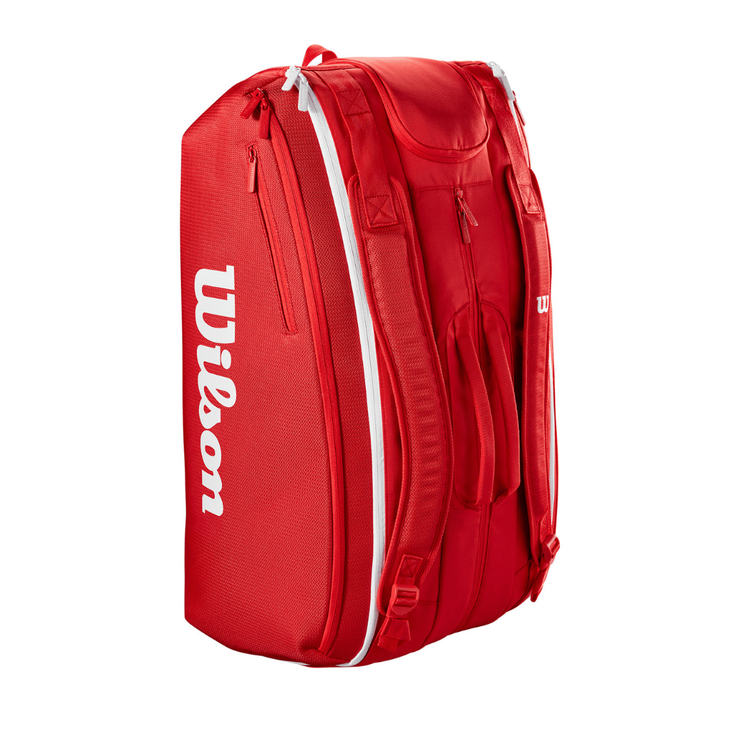 Wilson Super Tour 15-pack Wilson Red 2025 röd tennisväska