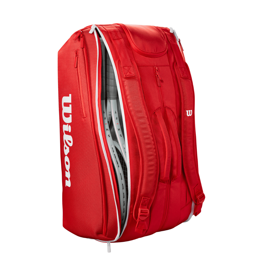 Wilson Super Tour 15-pack Wilson Red 2025 röd tennisväska