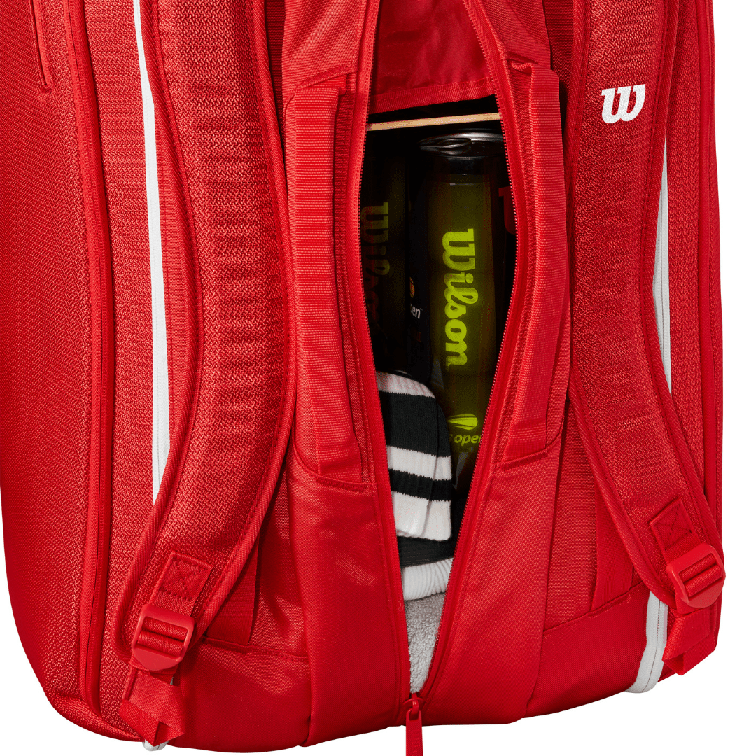 Wilson Super Tour 15-pack Wilson Red 2025 röd tennisväska