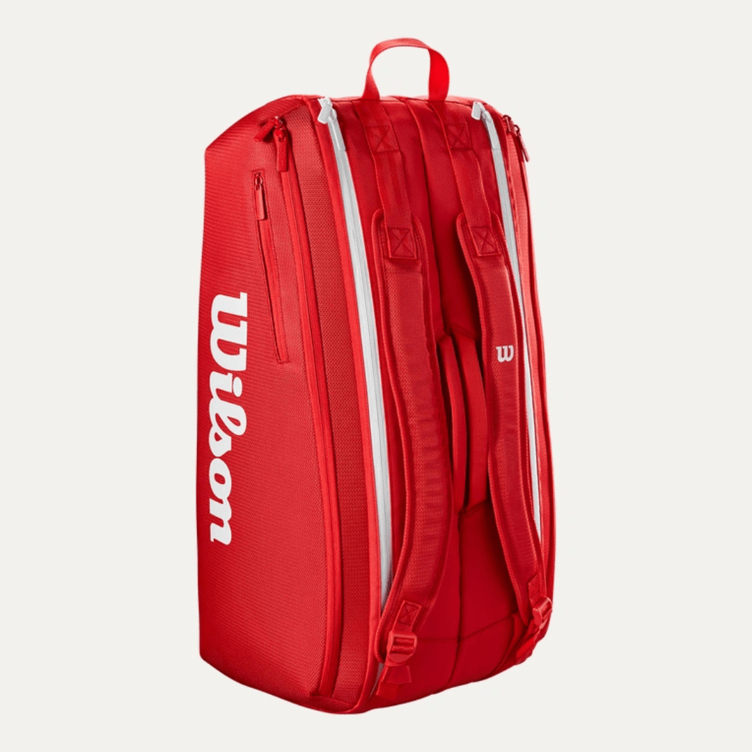 Wilson Super Tour 9-pack Wilson Red 2025 röd tennisväska