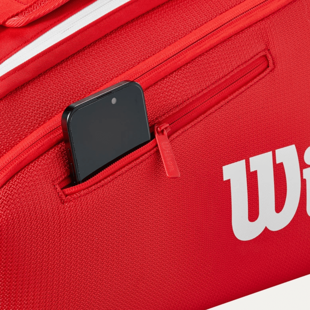 Wilson Super Tour 9-pack Wilson Red 2025 röd tennisväska