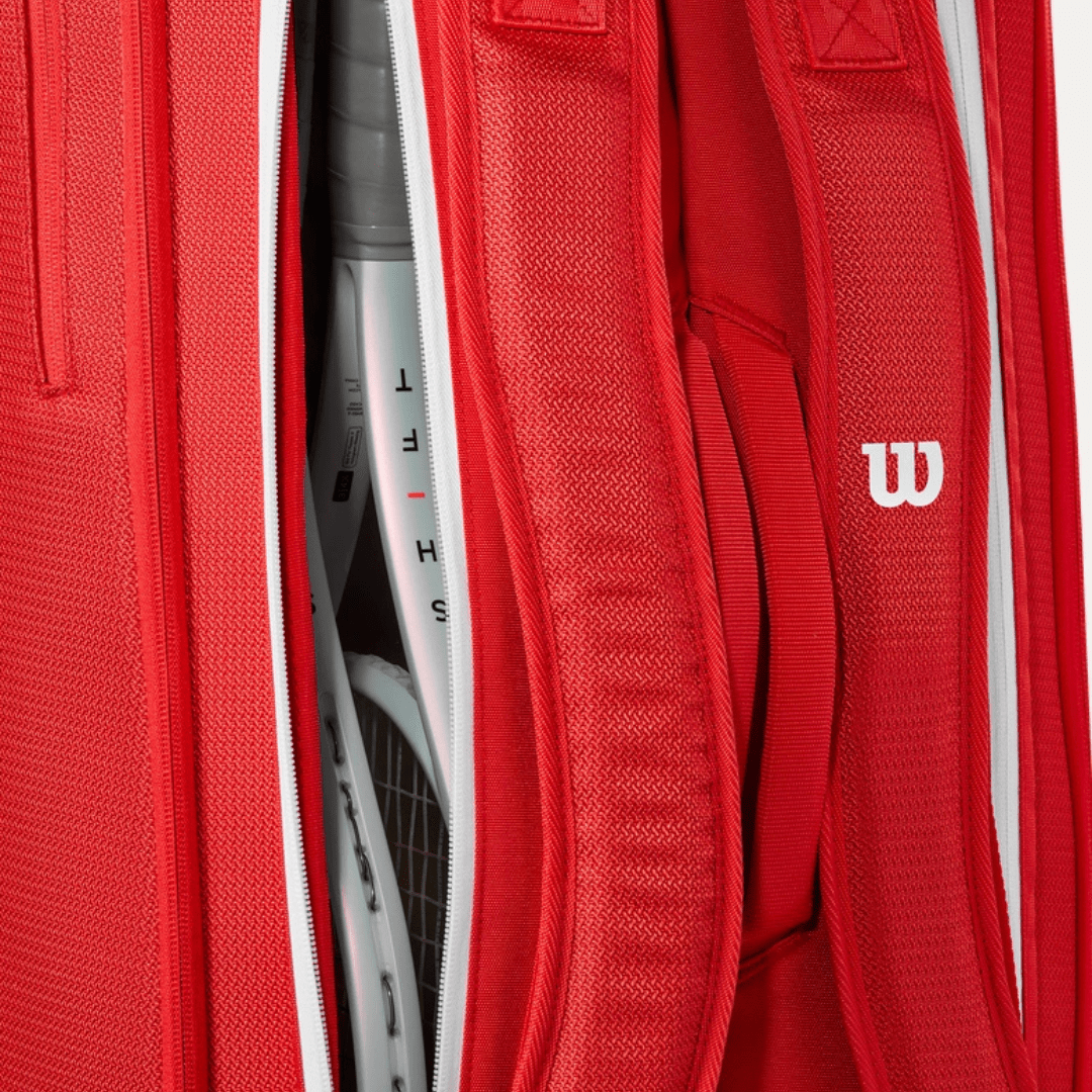 Wilson Super Tour 9-pack Wilson Red 2025 röd tennisväska