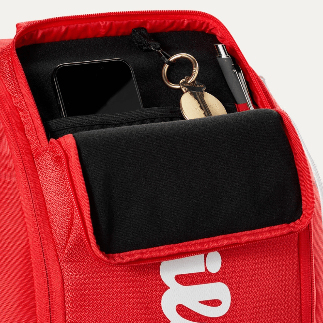 Wilson Super Tour Backpack Wilson red 2025 röd tennisryggsäck
