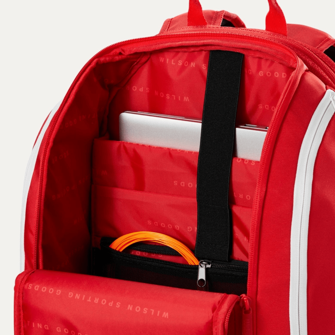 Wilson Super Tour Backpack Wilson red 2025 röd tennisryggsäck