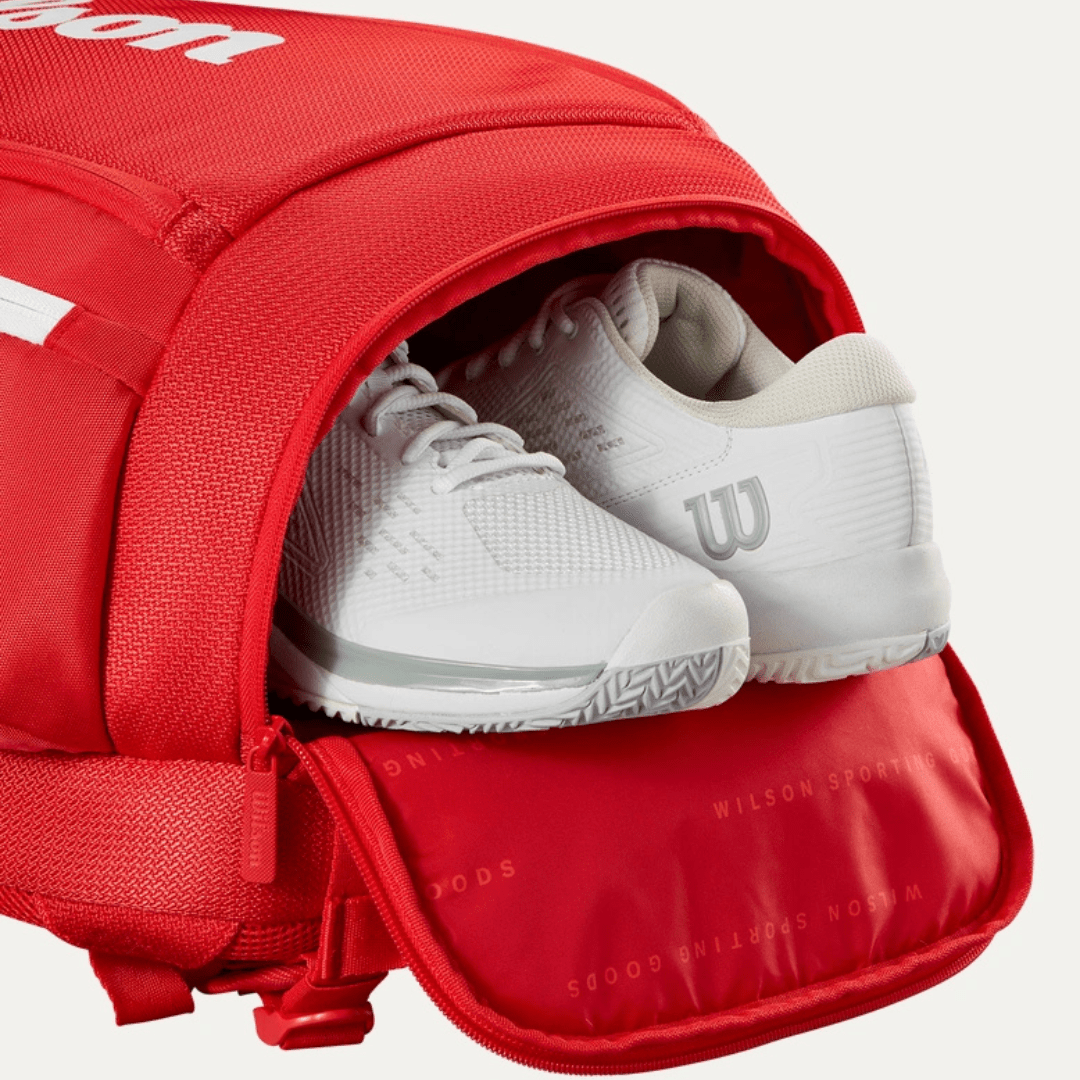Wilson Super Tour Backpack Wilson red 2025 röd tennisryggsäck