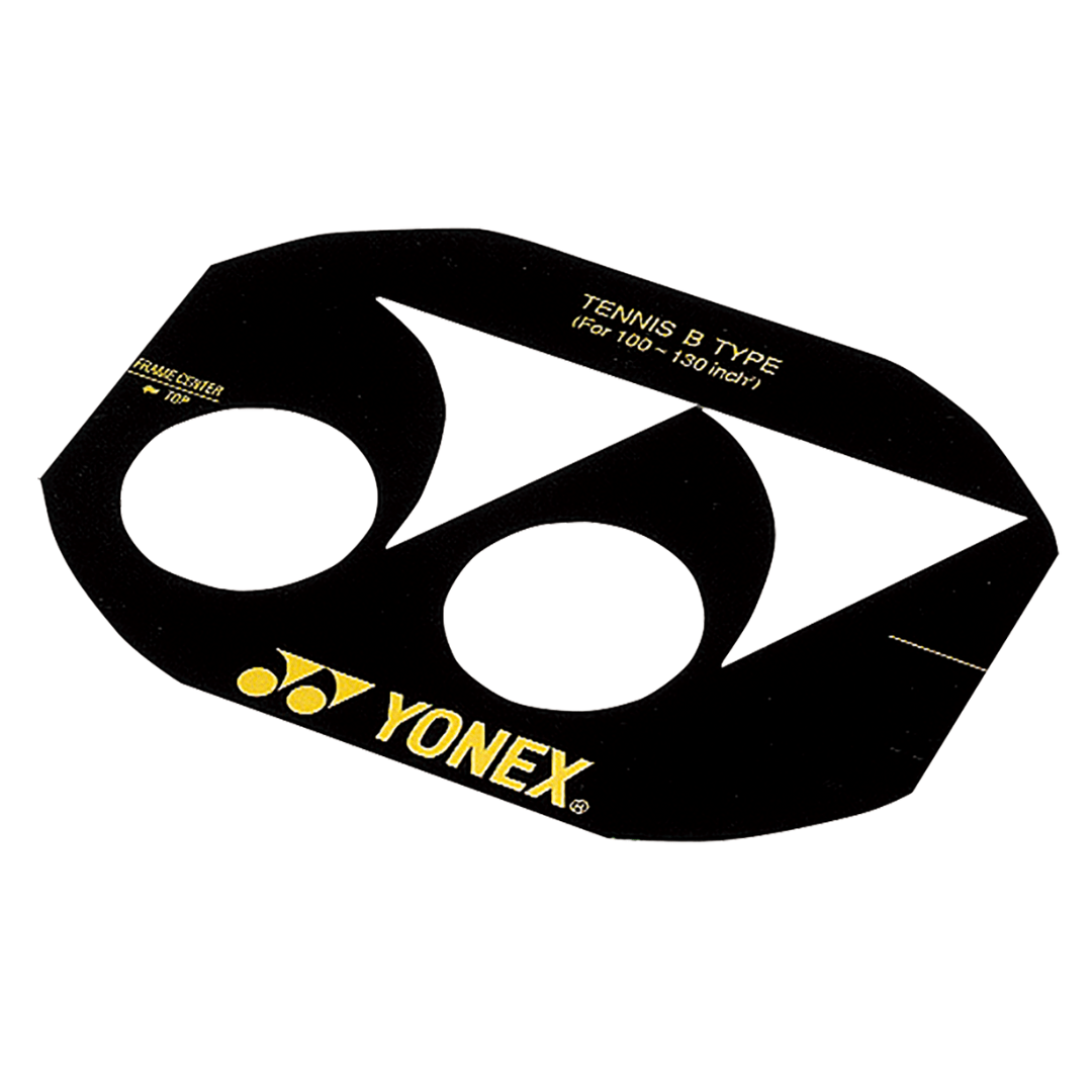 Yonex tennis stencil for 100-130 in² racket head size