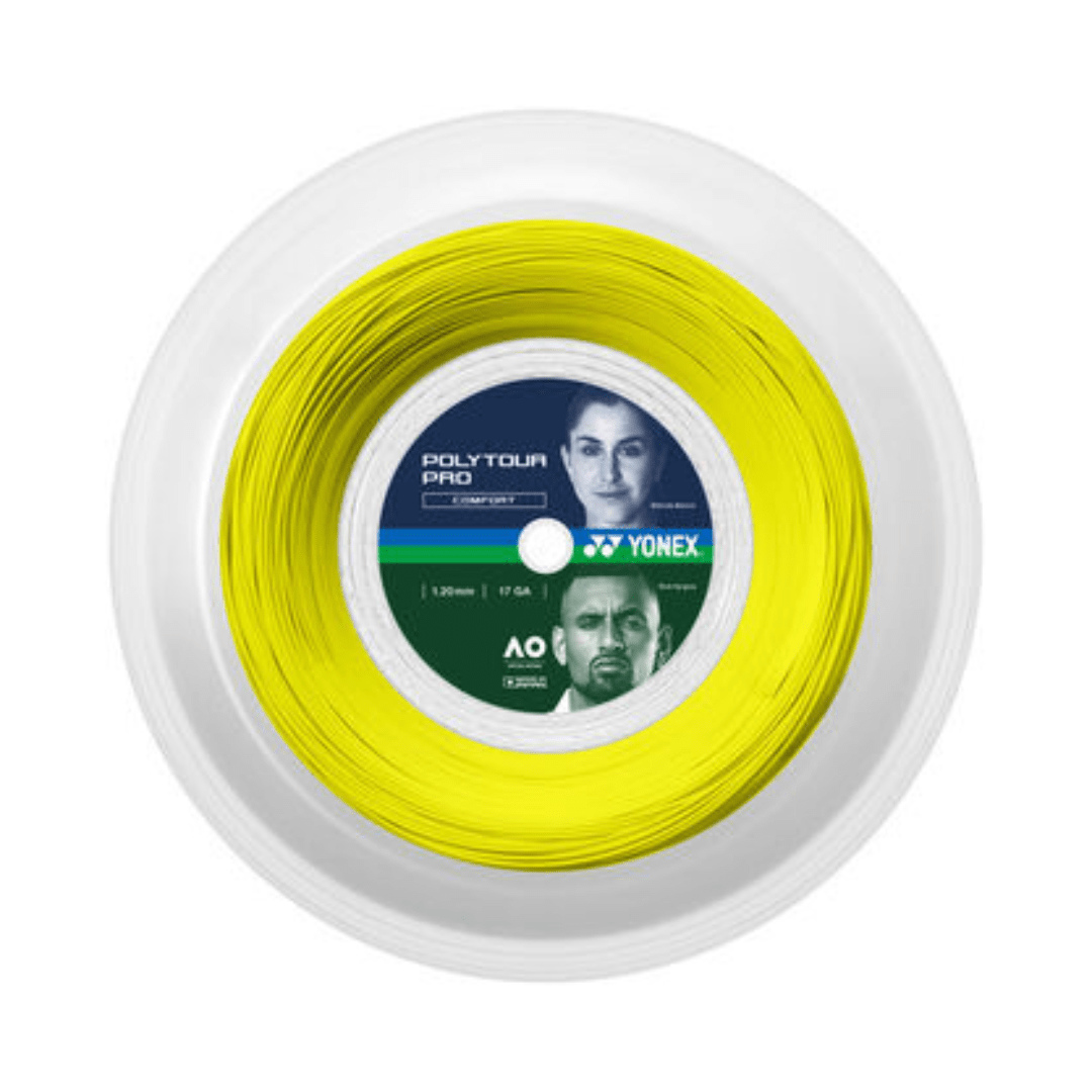Yonex PolyTour Pro 200m strängrulle gul