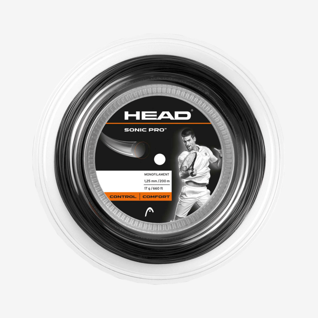 Head Sonic Pro Black 200m strängrulle