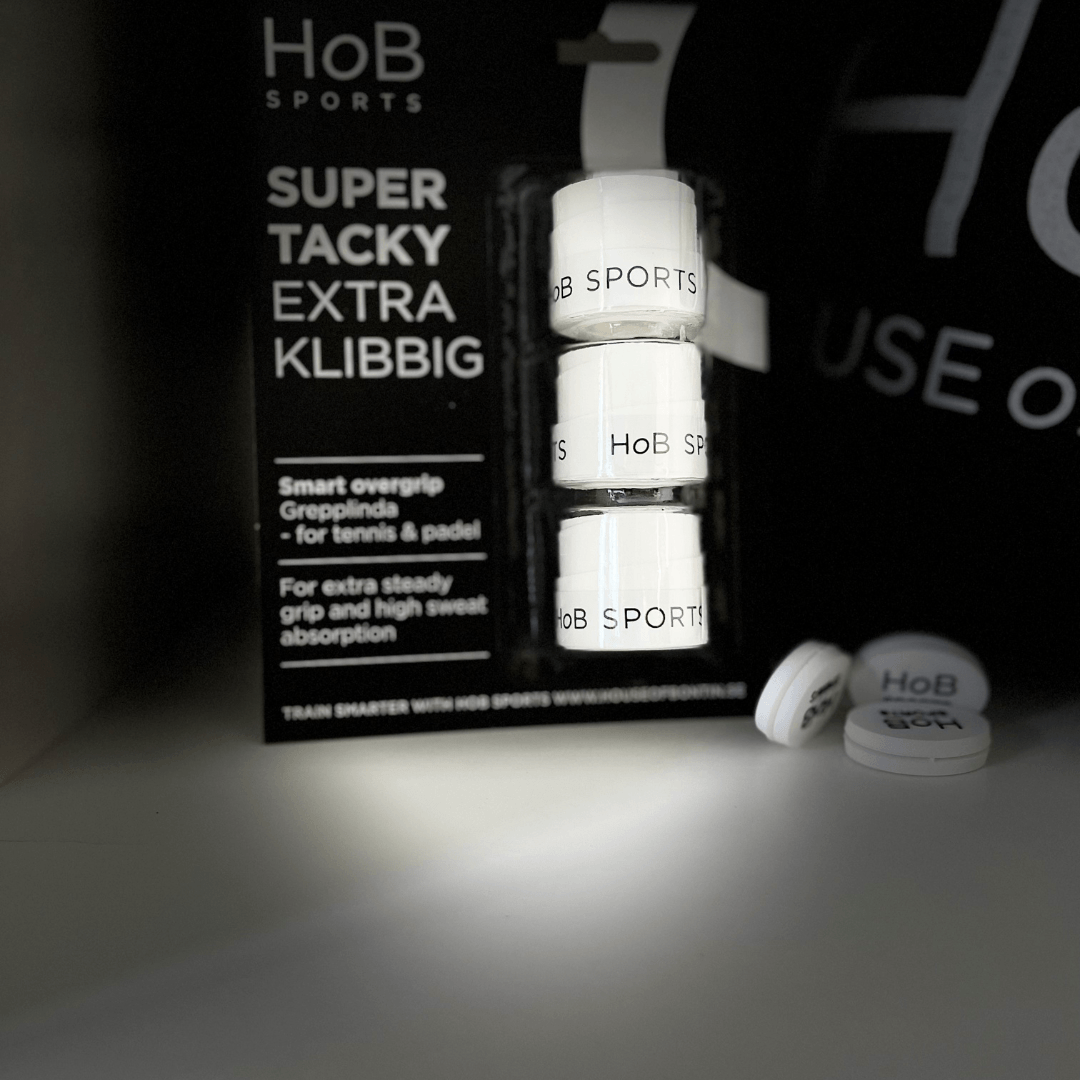 HoB Sports Super Tacky overgrip 3-pack WHITE