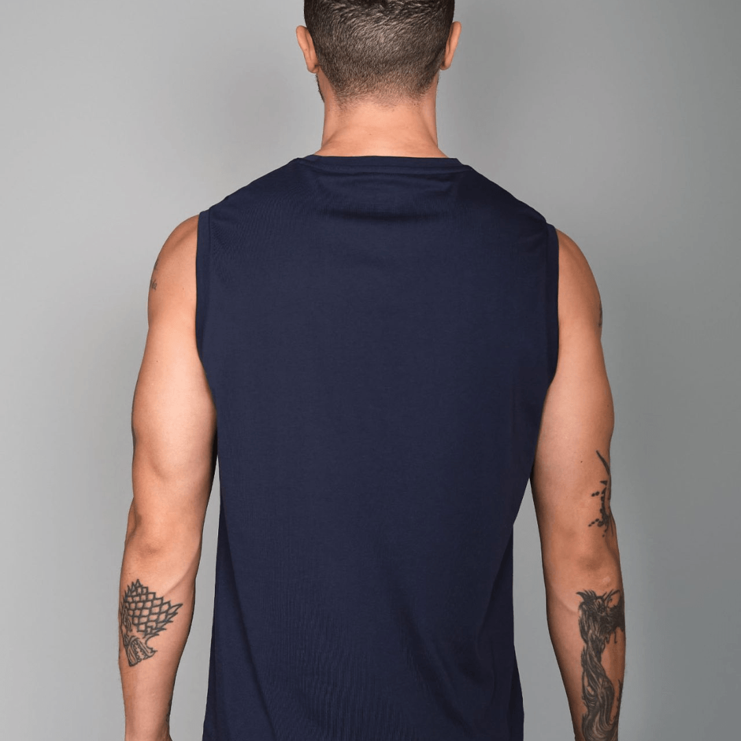 RS Men's Cotton Tank Navy