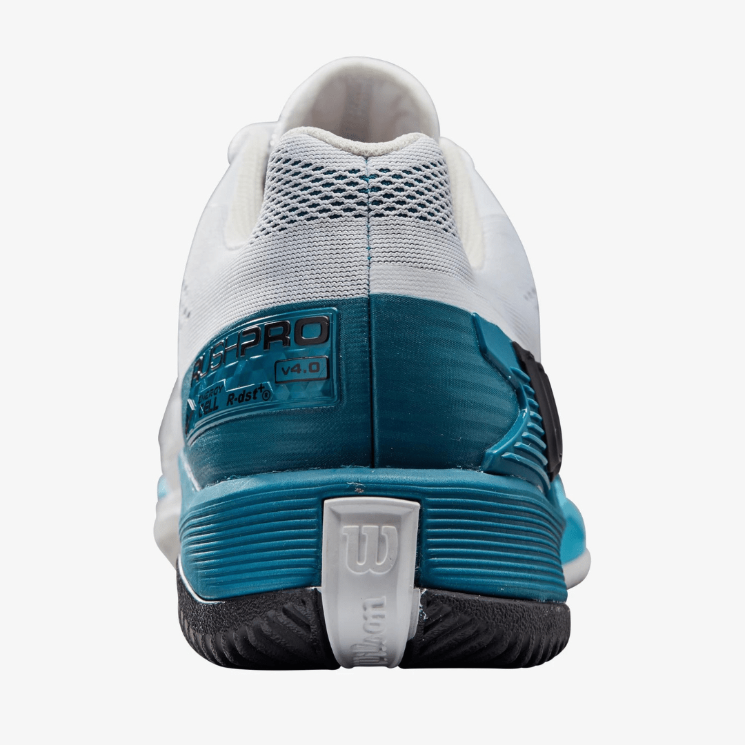 Wilson Rush Pro 4.0 all court tennisskor herr vit/korallblå/atollblå