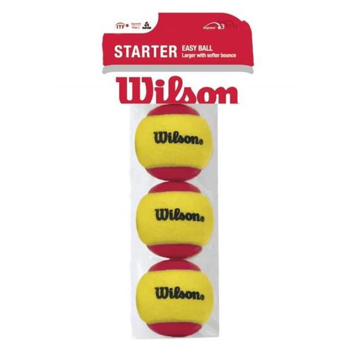 Wilson red tennis ball 3pack stage 3 Red Starter Ball House of Bontin