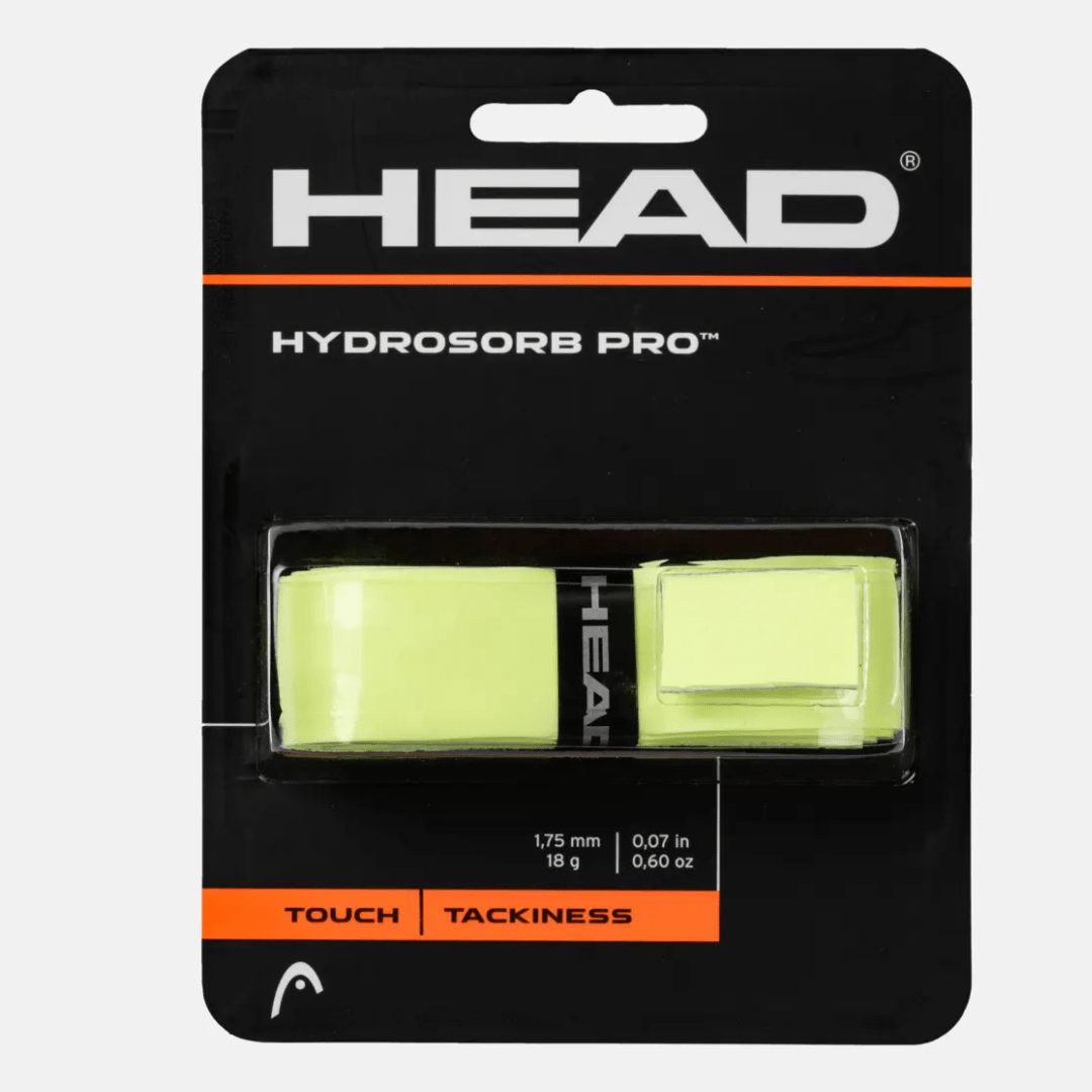 Head Hydrosorb Pro Tennis Replacement Grip Yellow greb