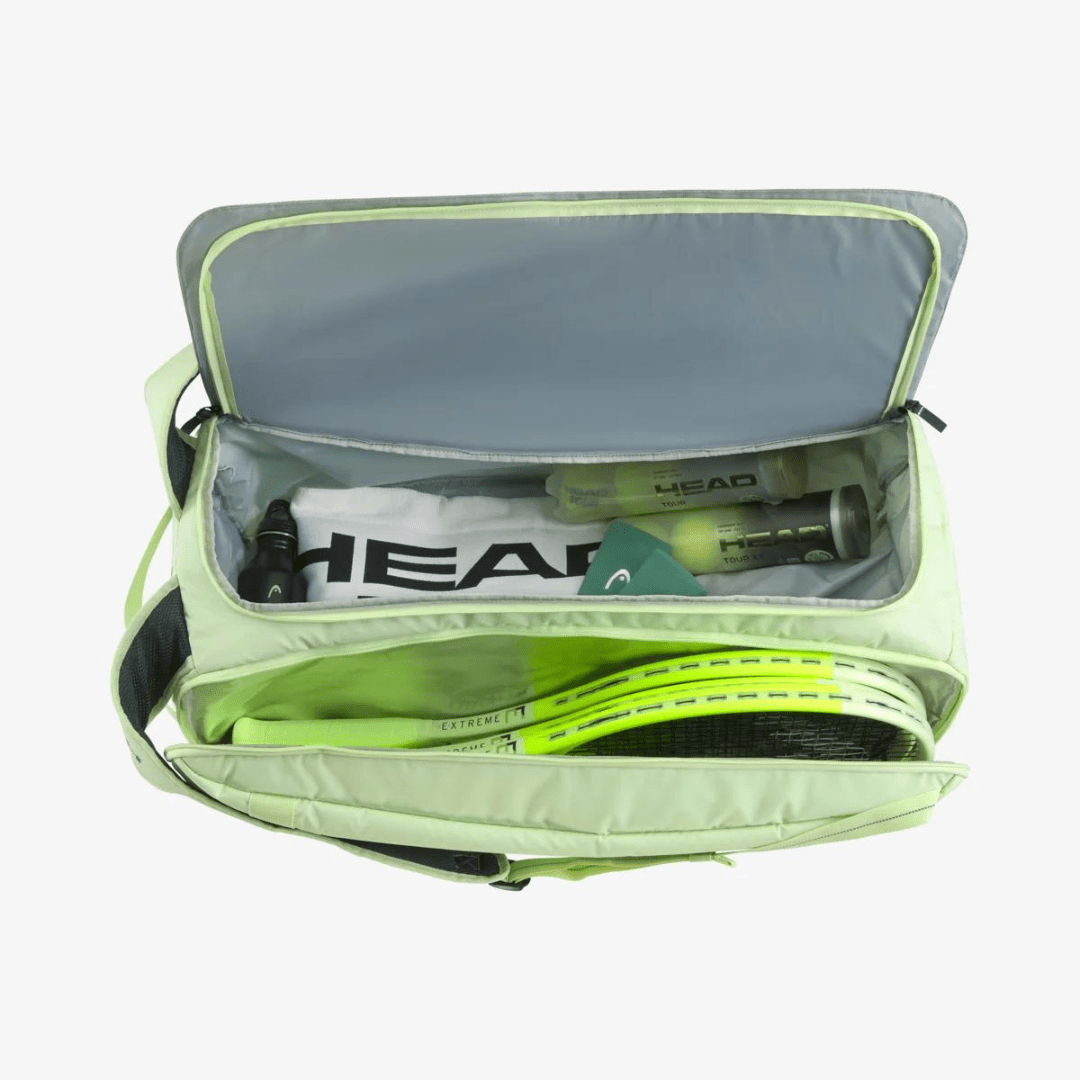 Head Pro Duffle Bag Large LLAN liquid lime & anthracite 9-pack tennis racket bag