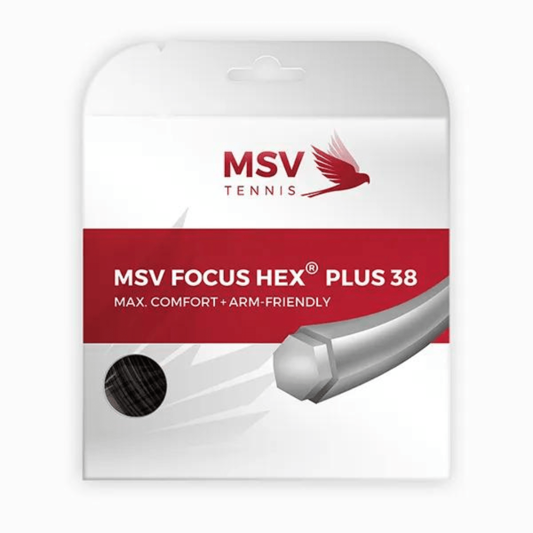 MSV Focus Hex Plus 38 black 12m string set