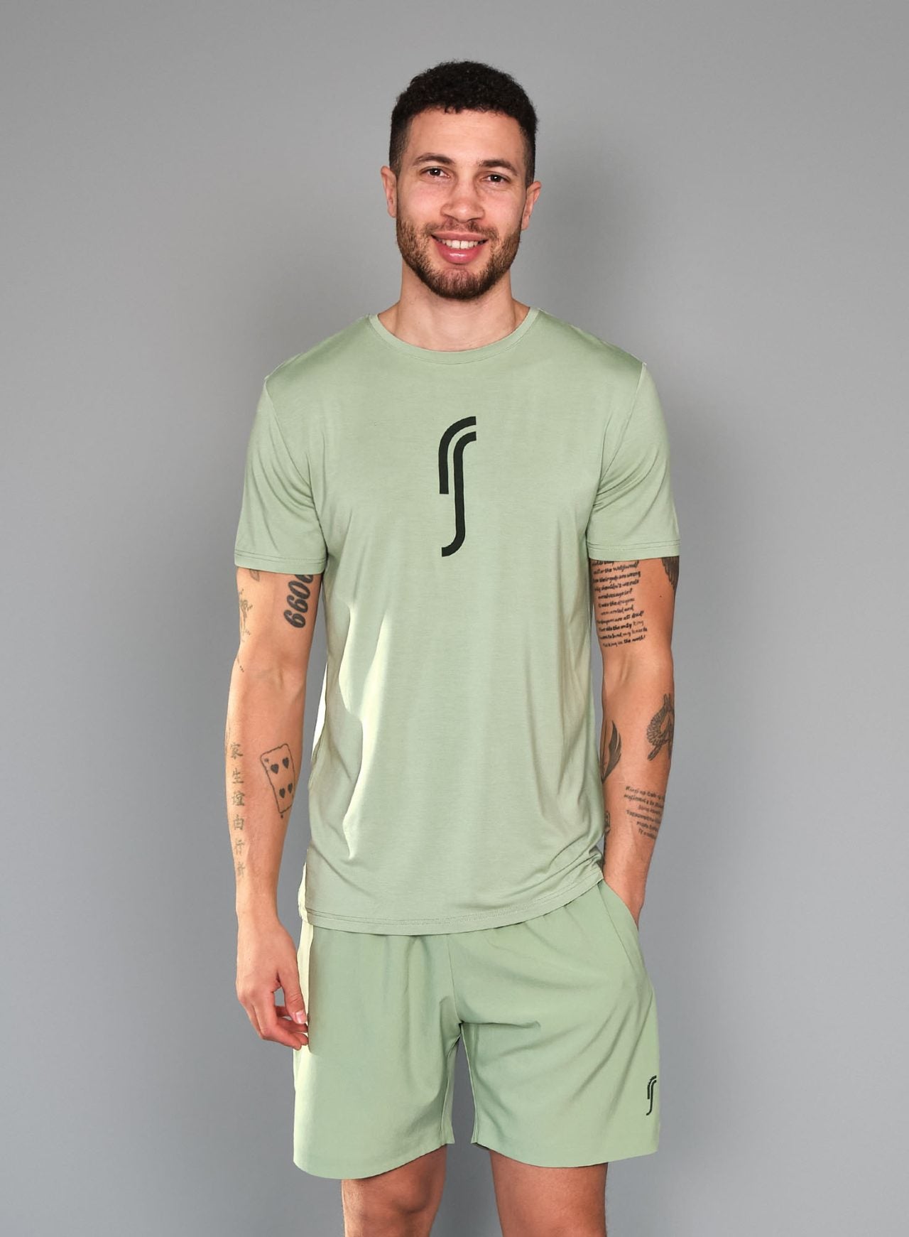 RS Men's Classic Modal T-shirt Soft Green