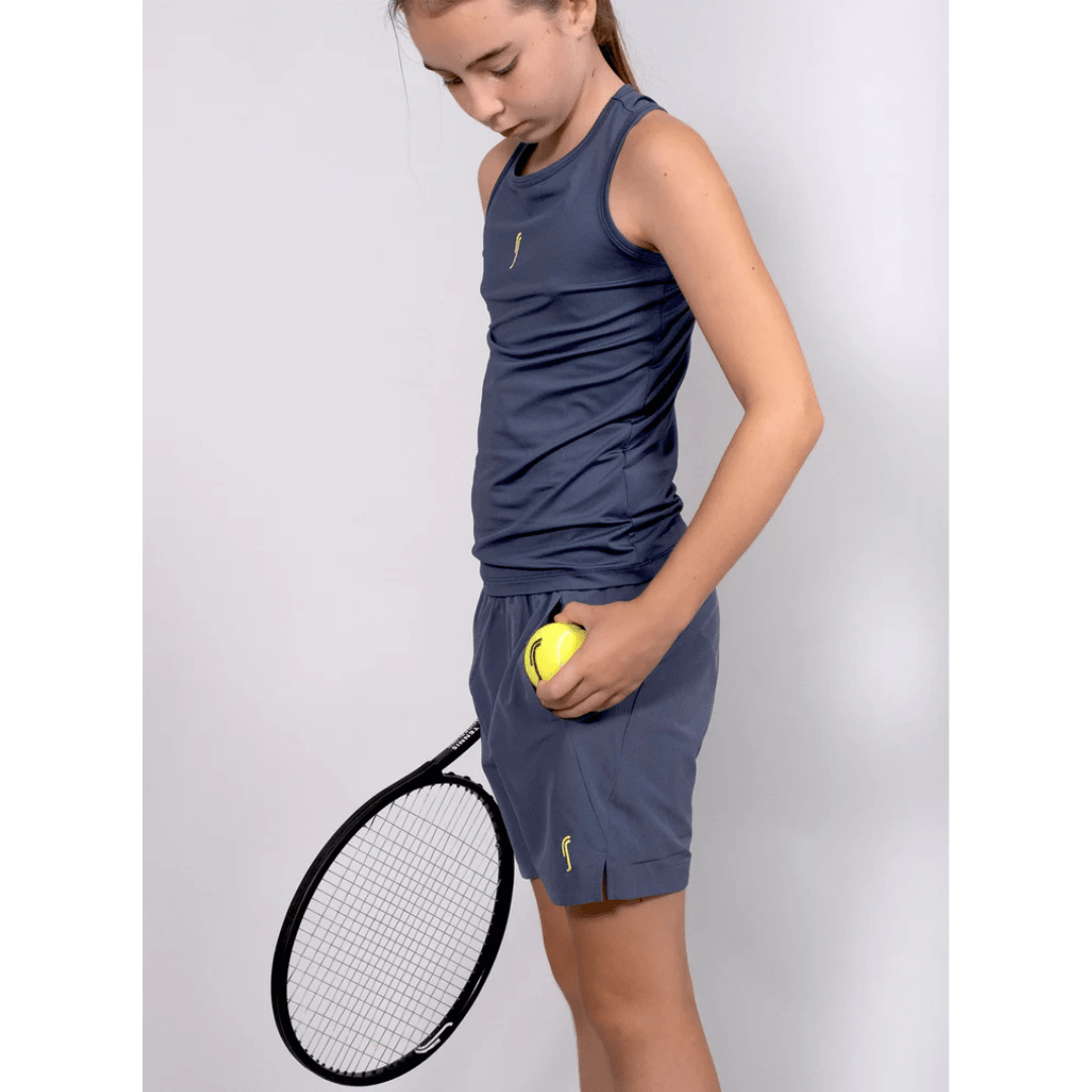 RS Girl's Performance Racerback Mesh Deep Blue träningslinne flickor