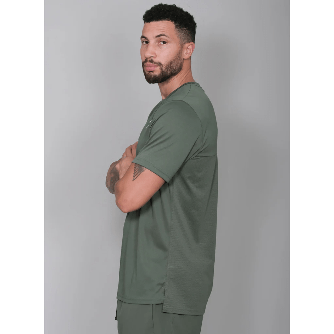 RS Men's Performance Tee Court Green t-shirt for tennis & padel