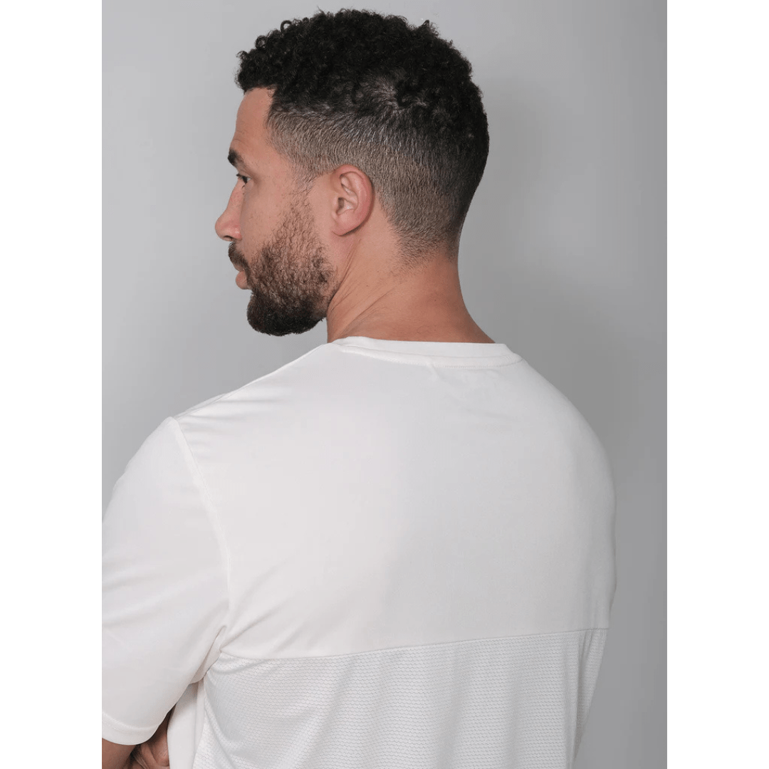 RS Men's Performance Tee Court White t-shirt for tennis & padel