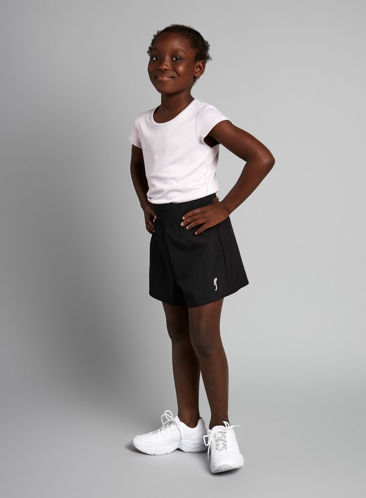 RS Girl's Tennis Shorts 2-in-1 Black