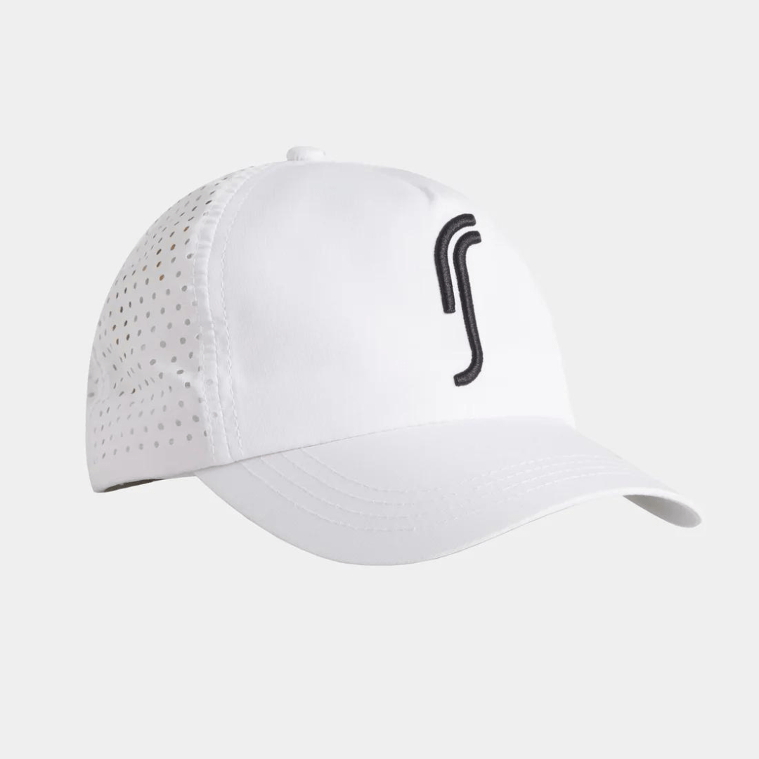 RS Kelly Performance Ponytail Cap White & Black keps för hög hästsvans