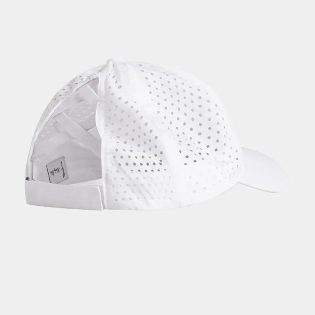 RS Kelly Performance Ponytail Cap White & Black