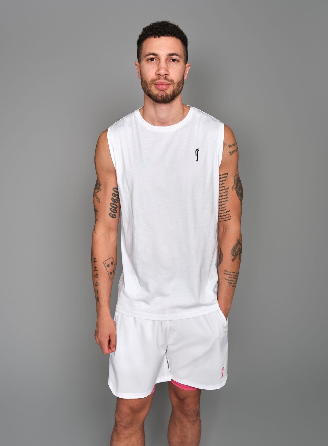 RS Men's Cotton Tank White