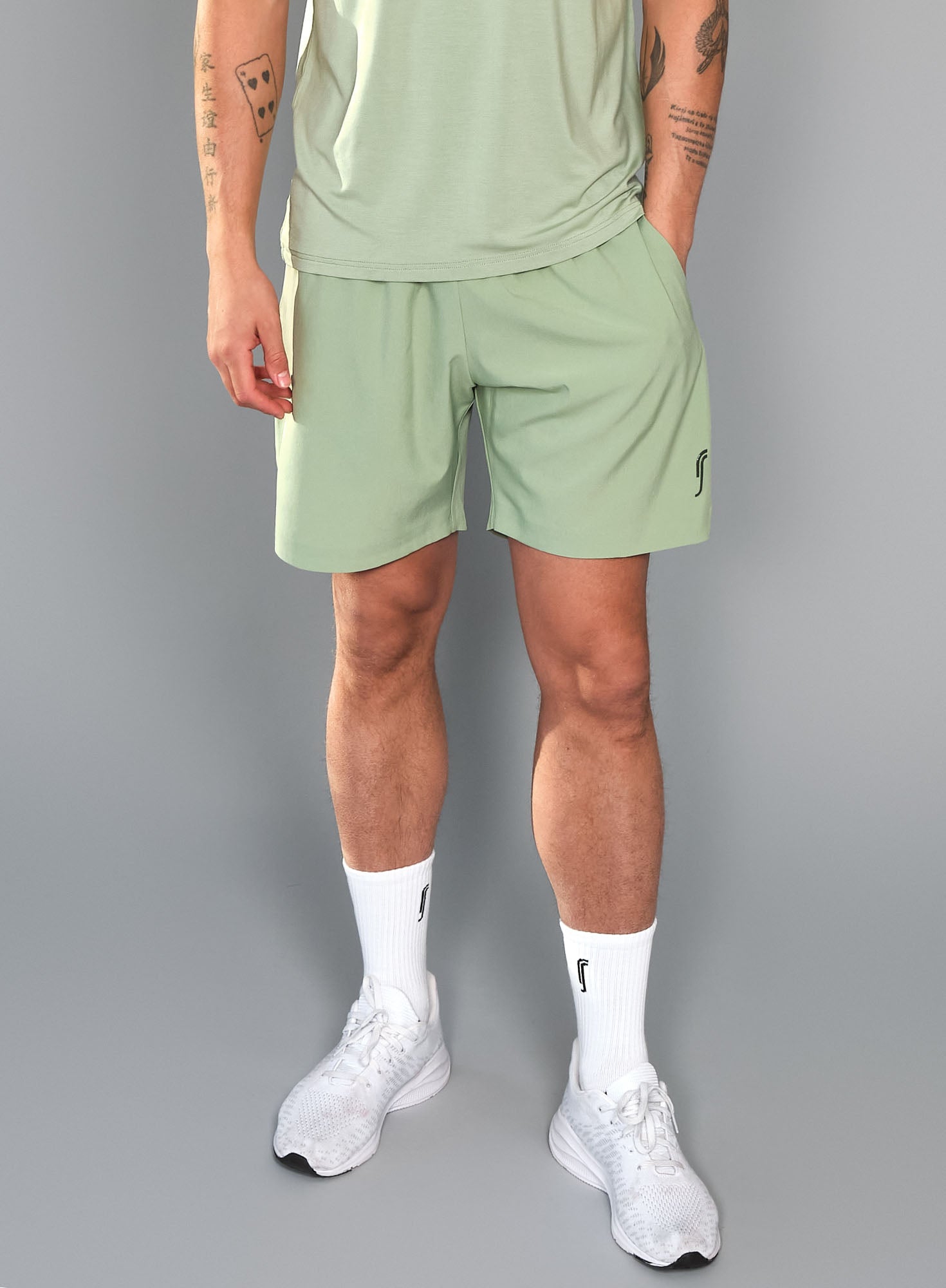 RS Men's Performance Shorts Soft Green