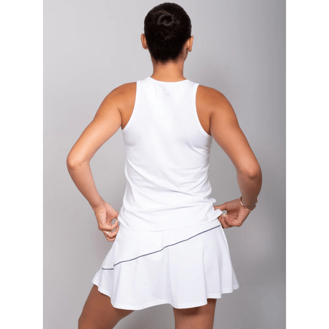 RS Women's Performance Tank Mesh white/deep blue training tank top tennis & padel