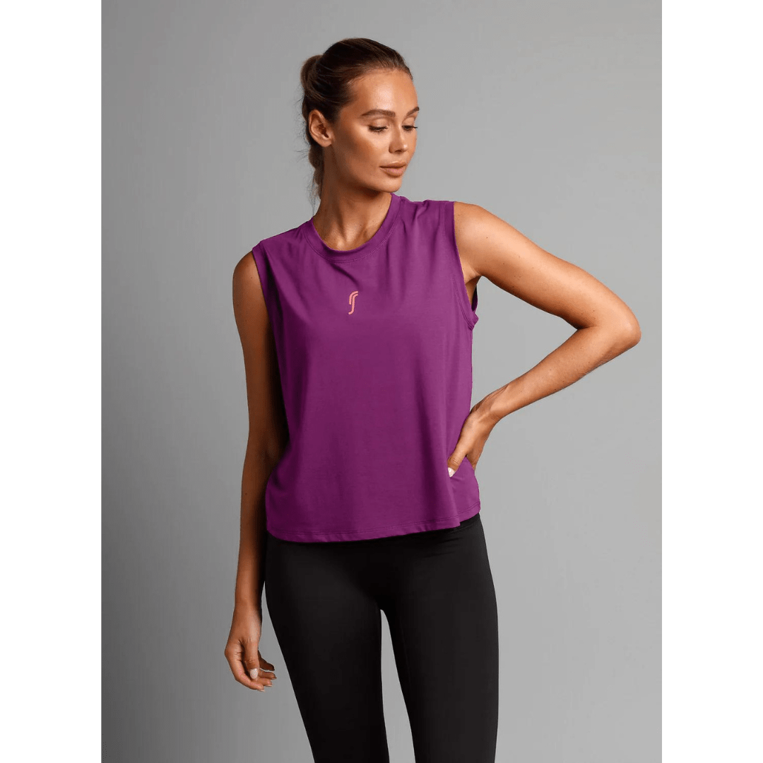 RS Relaxed Paris Tank Top Striking Purple træningstank top til kvinder