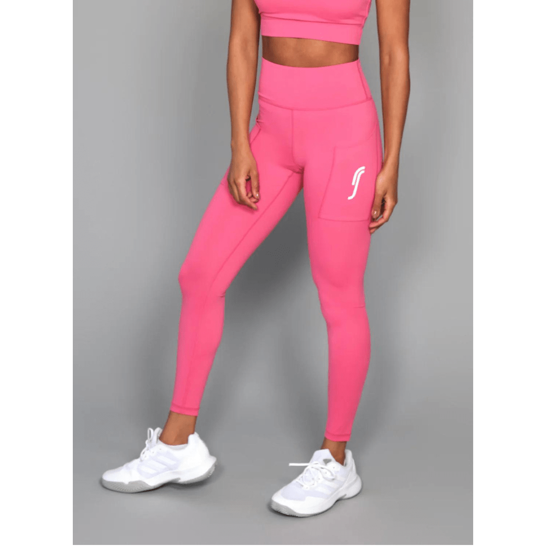 RS Women's Stretch Tech Side Pocket Tights Hot Pink tennis & padel