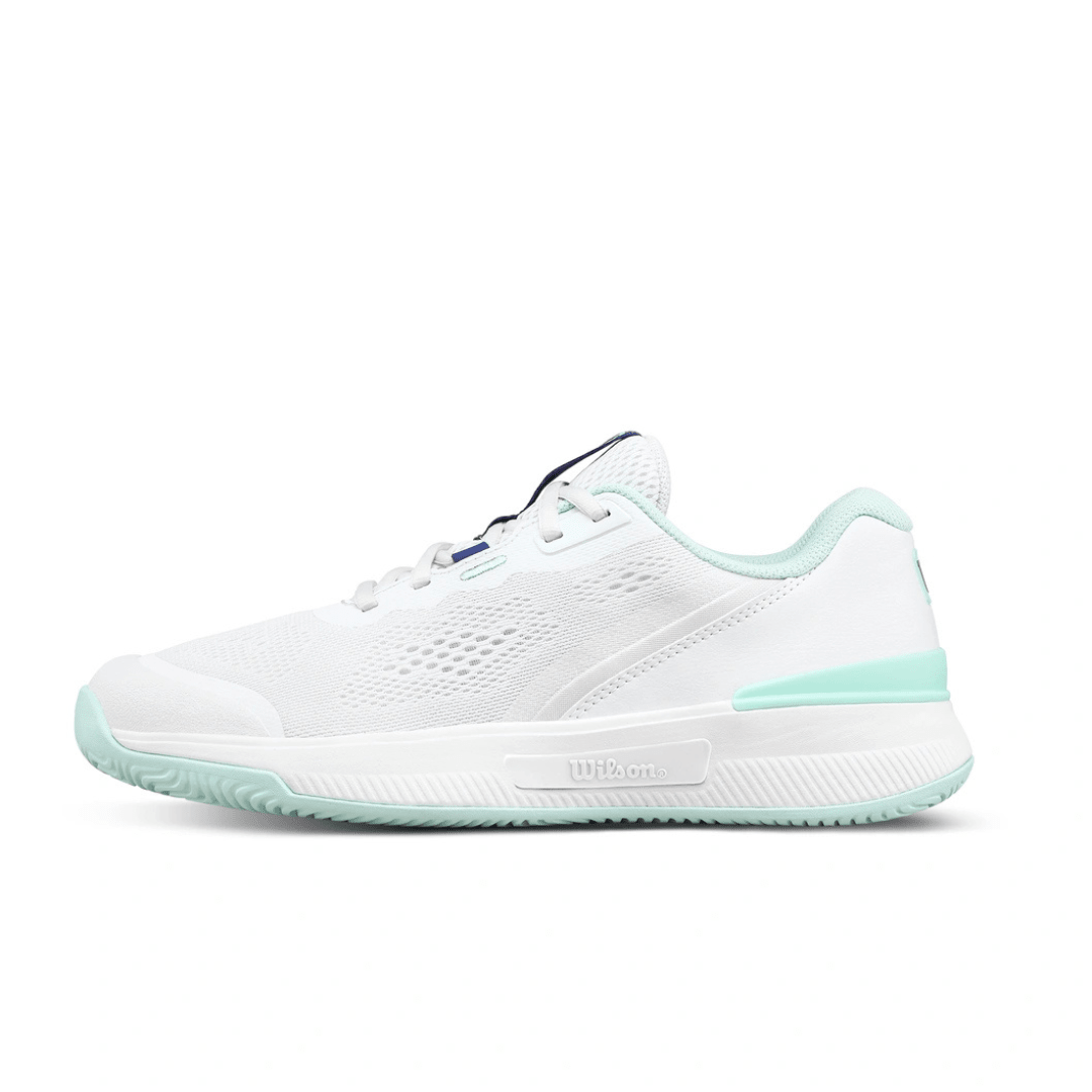 Wilson Intrigue Pro all court tennis shoes women white/bay/skipperblue