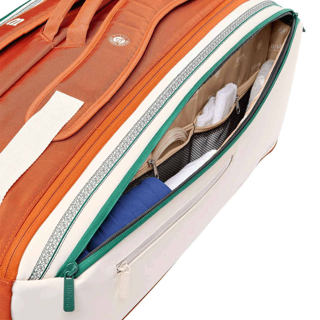 Wilson Roland Garros 2026 9-pack Racket Bag Cream tennisväska