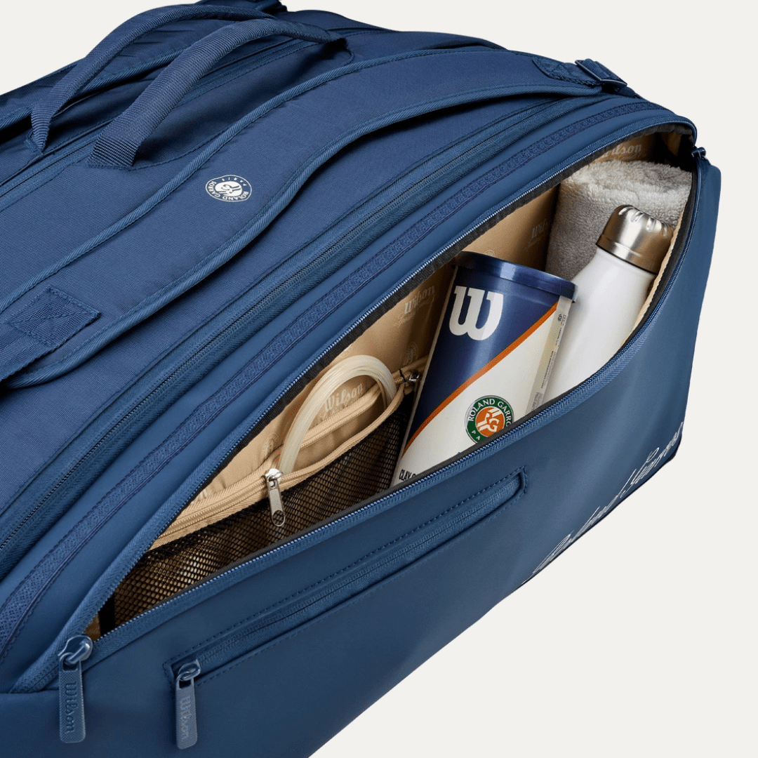 Wilson Roland Garros 2026 Session de Soiree 15-pack Bag Navy / Clay tennistaske